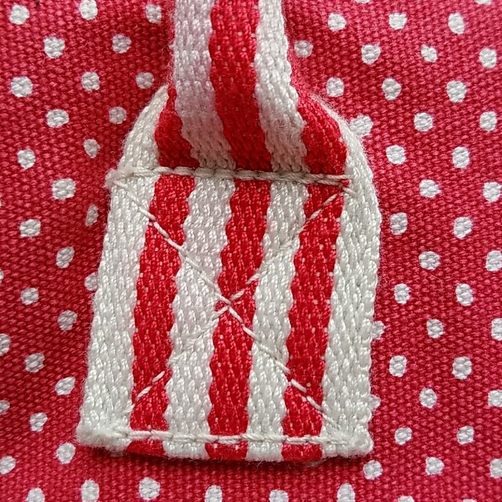 GONE American Eagle Outfitters Pink Polka Dot Tote - Picture 3 of 8